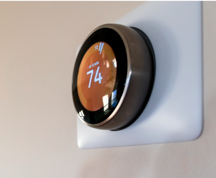 a modern home thermostat